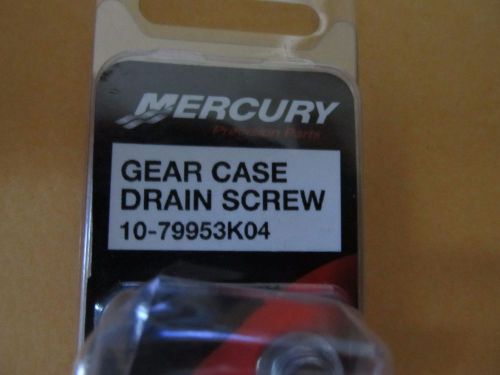 Nib genuine mercury mercruiser gear case drain screw 10-79953k04