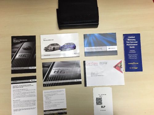 Subaru  impreza wrx/sti 2015 owner&#039;s manual books with case oem