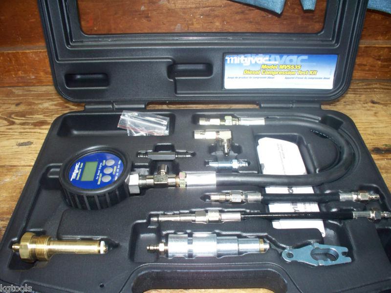 Digital diesel compression test kit