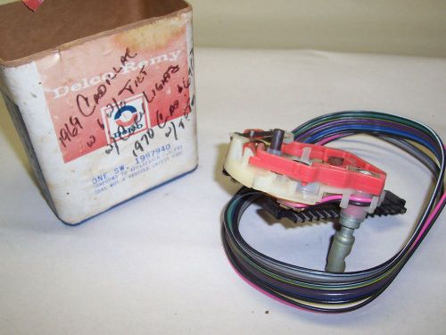 Nos delco turn signal switch - 1969 and 70 cadillac, olds, pontiac - gm 1997940