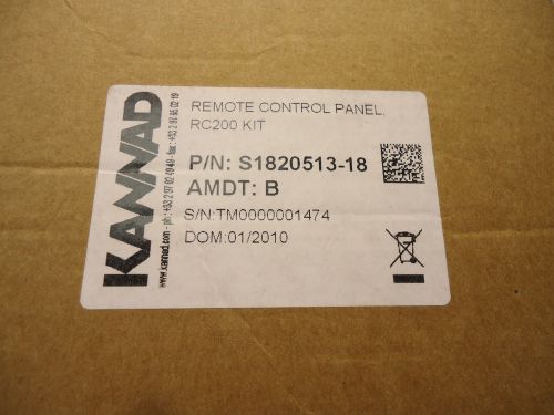 Kannad rc200 kit remote control panel s1820513-18 switch and connector