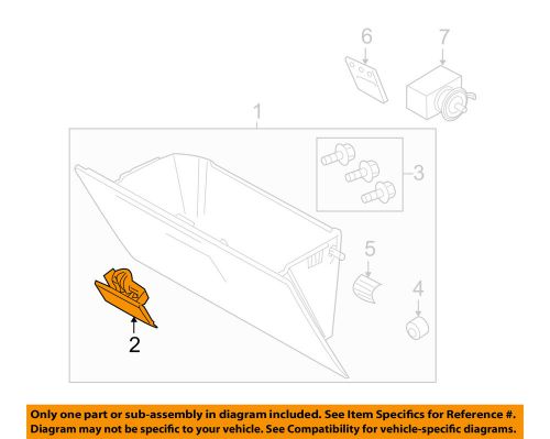 Ford oem glove box-latch handle bl3z1506072ae