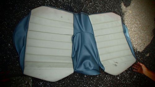 Classic mustang rear seat upholstery -don&#039;t know year -blue &amp; white