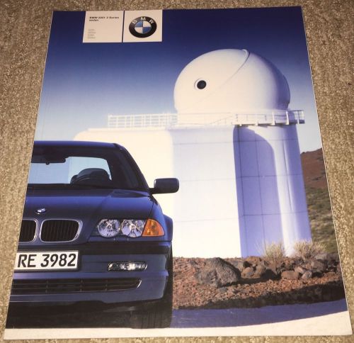 2001 bmw 3 series sedan sales brochure 325i 323xi 330i 330xi e46; 85 pages!