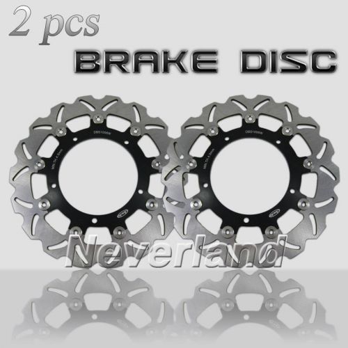 Motor front wheel brake disc rotor for yamaha mt03 660 06-11 07 08 09 10 black