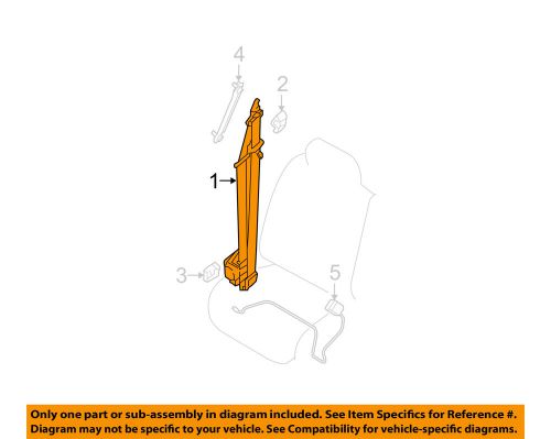 Nissan oem 13-16 frontier front seat belt-belt &amp; retractor right 868849ca8a