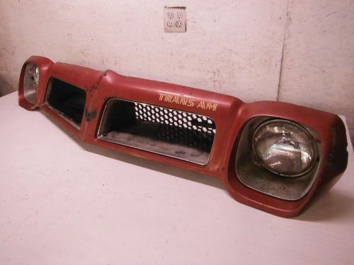 76 pontiac firebird trans am nose w honey comb grills header panel headlight ass