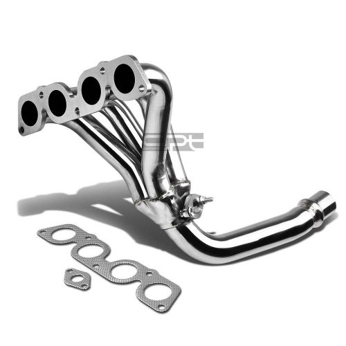 Toyota corolla e110 1zz-fe 1.8l stainless steel exhaust chrome header+gasket