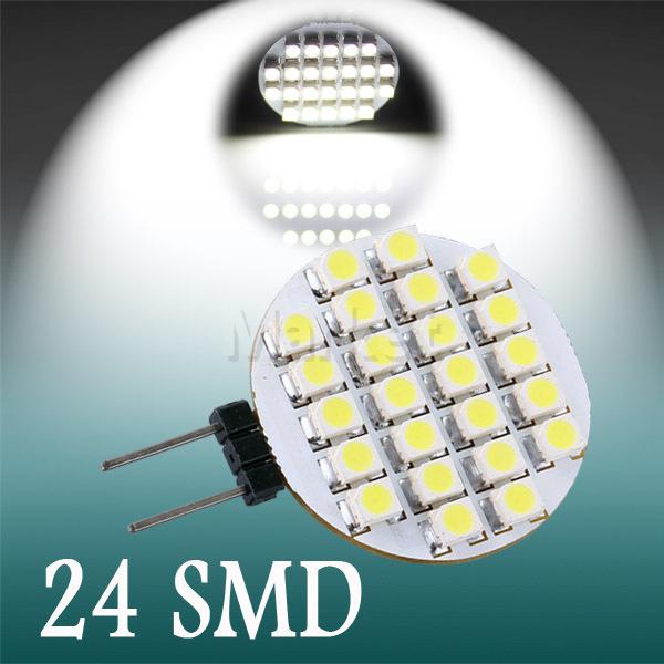 G4 24 smd pure white rv marine boat home 24 led home light bulb lamp