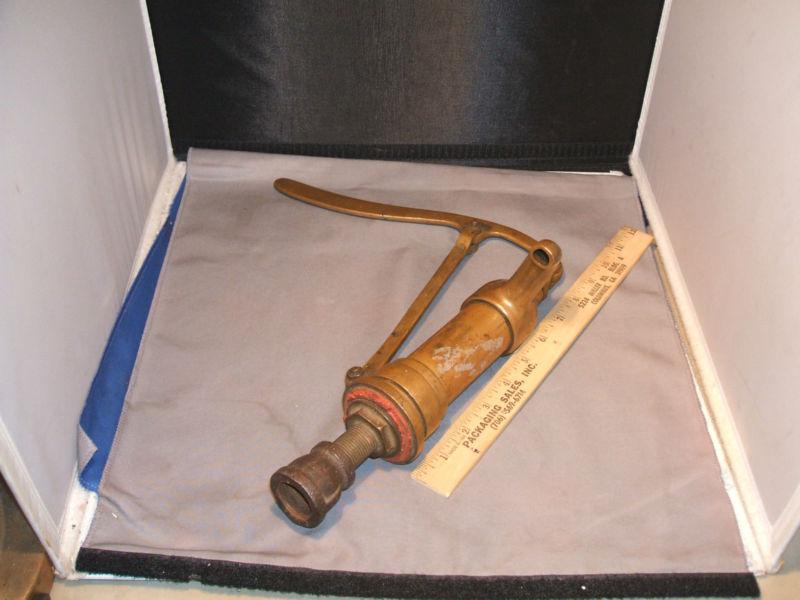 Old perko solid brass hand pump with faucet like old well pump steampunk