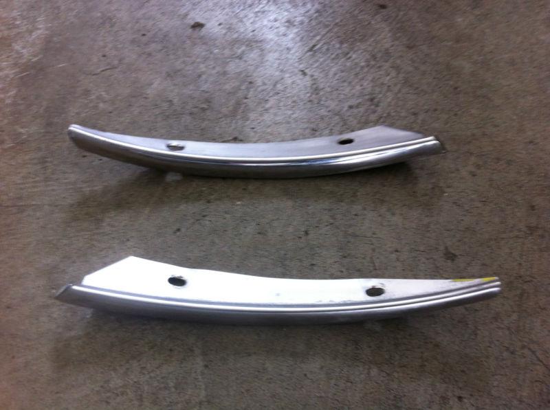 1970 gto lemans pair of fender trim chrome covers