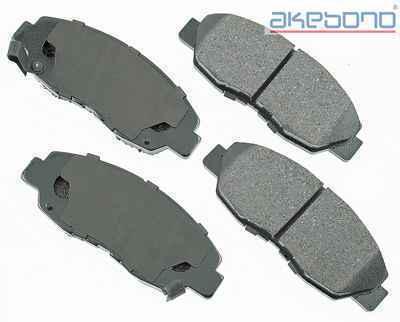 Akebono act465 brake pad or shoe, front-proact ultra premium ceramic pads