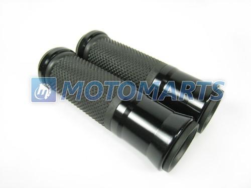 7/8" 22mm black handlebar hand grips cbr gsx r monster katana zx 9r 636 ninja