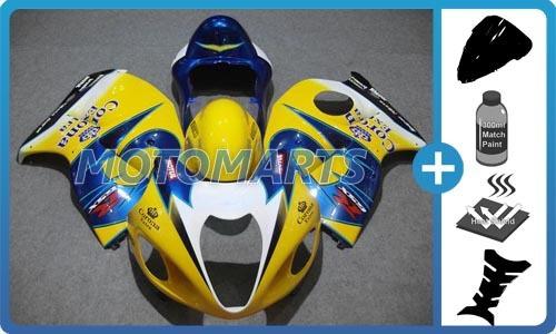 5 in 1 bundle for suzuki gsx 1300 r hayabusa 99-07 injection body kit fairing aq