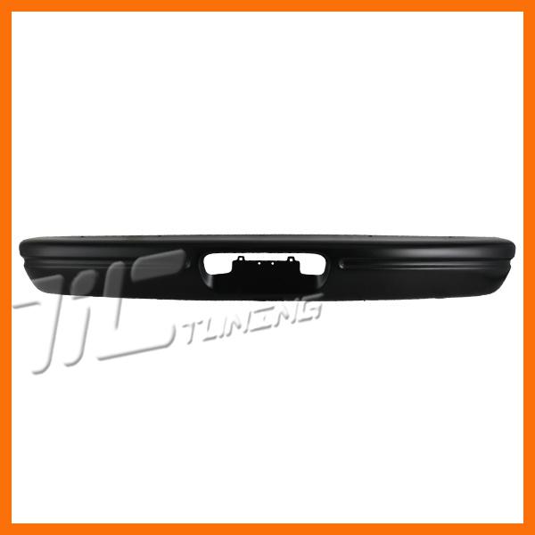 1994-2003 dodge full size van rear bumper cover face bar base black steel new