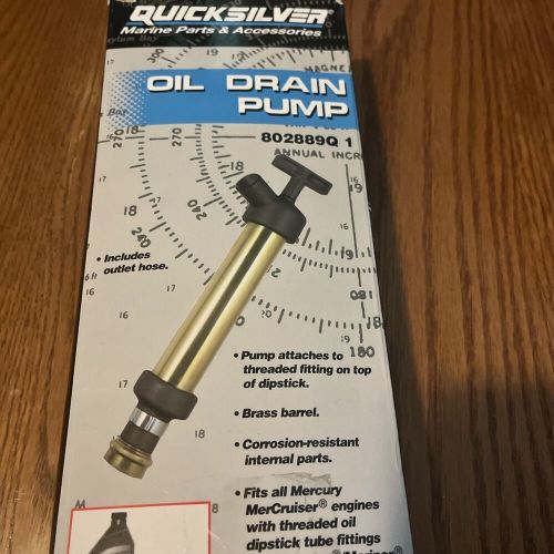 Quicksilver mercury oil drain crankcase pump mcm/mie engines thread dip 802889q1