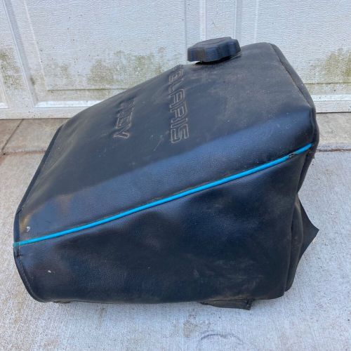 Vintage polaris indy snowmobile gas tank &amp; cover 400 500 600 440 1988