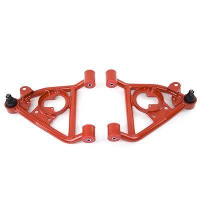 Umi 2031-r a-arms front lower tubular red powdercoated steel pair