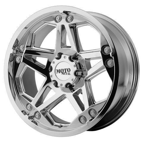 17" x 8" moto metal mo960 8x180 silverado & sierra 2500/3500 chrome wheels rims