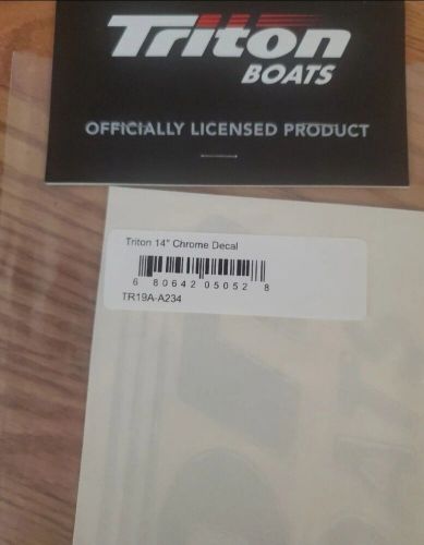 Triton boat decal and float key chain nip