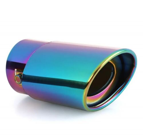 Car exhaust muffler tip single