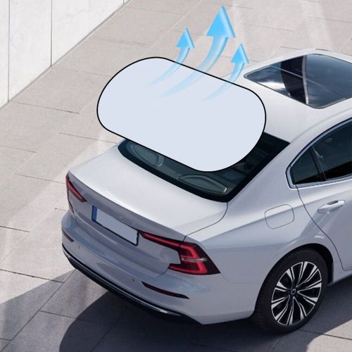 Keep your car cool with this folding sun shade 100x50cm size easy installation