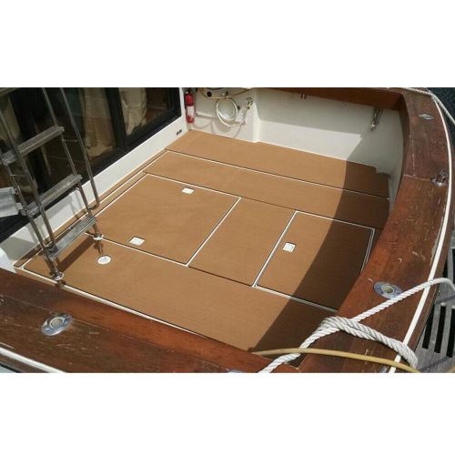 Marine boat flooring eva foam yacht teak decking sheet carpet floor pad brown