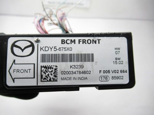 2014-2016 mazda 3 body control module bcm front fts kdy5-675x0 oem