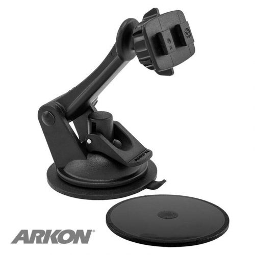 Arkon sticky suction windshield dash mount 3&#039; arm for dual-t holder magellan gps