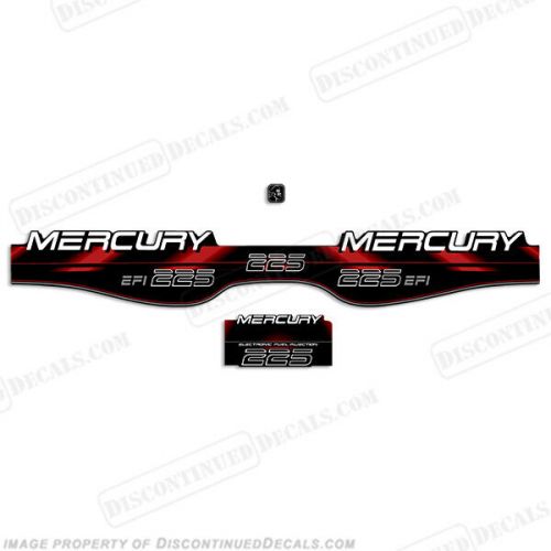 Fits mercury 225hp efi decals - 1994 - 1999 (red)