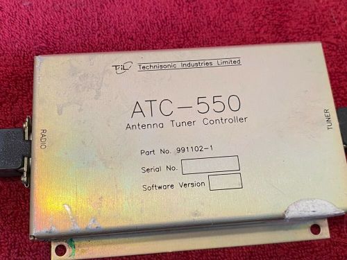 Technisonic atc 550 antenna tuner controller p/n 991102-1 with connectors