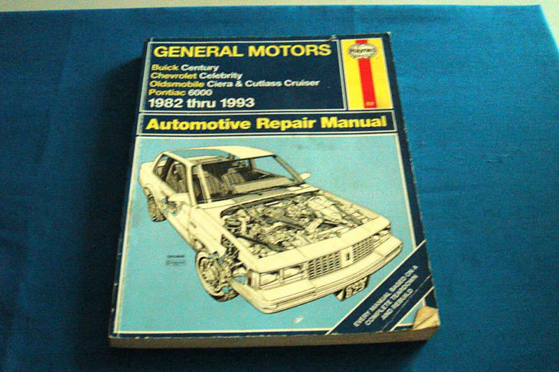 Haynes gm automotive repair manual 1982-1993