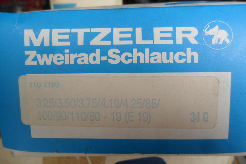 Metzeler motorcycle tube 18in new old stock i have them on my bike german made