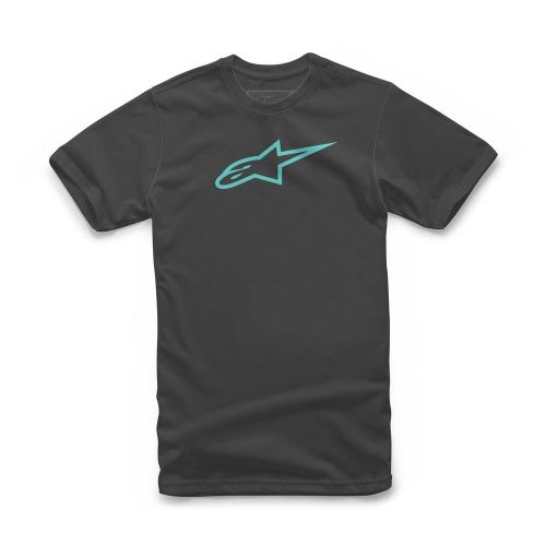 Alpinestars ageless mens short sleeve t-shirt black/turquoise