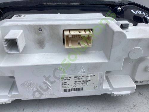 Peugeot 308 instrument cluster 9807571780