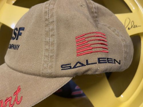 Rare saleen basf motorsport hat autographed by steve s nos ford s351 mustang gt