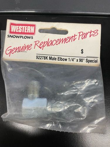 Western snowplows male elbow 92278k