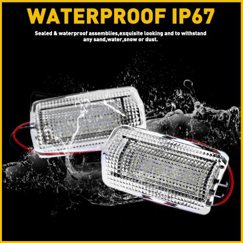 2x 18-smd led side courtesy door lights lamp for lexus is es ls rx g camry prius