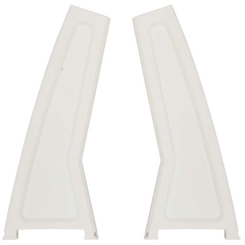 Malibu boat tower support plates | aluminum white (set of 2)