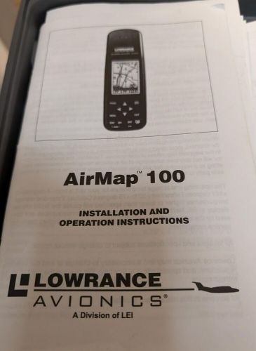 Lowrance avionics airmap 100 gps for parts/repair