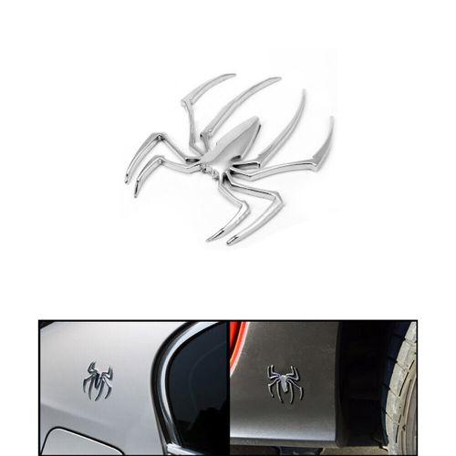 Auto logo car sticker metal badge emblem spider shape 3d car decal sticker diy m