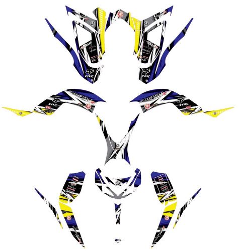 Fits 2013 2014 to 2023 yamaha raptor 700 graphics kit decal stickers design kit