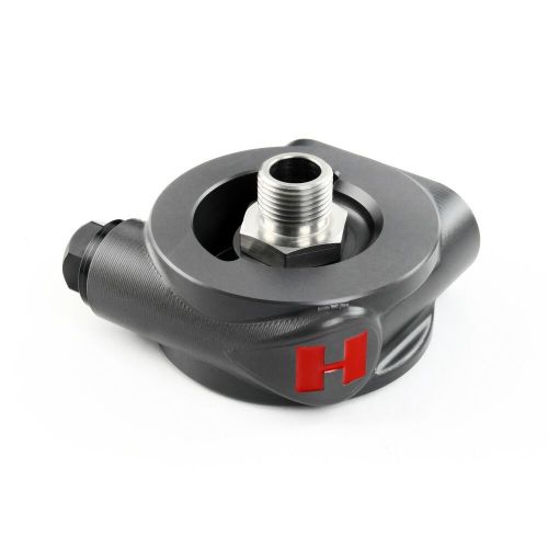 Hel performance solid billet 92° thermostatic oil filter sandwich plate