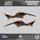 Graphics kit for kawasaki kfx 700 kfx700 shred series - orange gray 16 mil