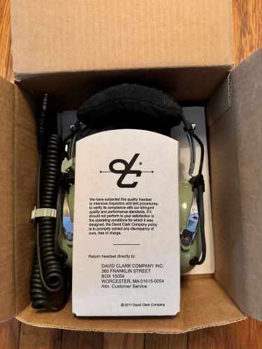 **new in box**   dave clark model h10-76 military aviation headset