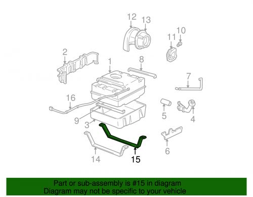 Genuine gm tank strap 15708678