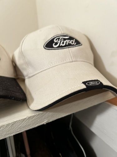 Ford logo tag beige baseball cap