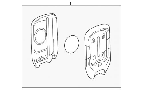 Genuine gm remote control door lock and theft deterrent transmitter 13529636