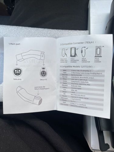 Tesla to j1772 charging adapter, max 48 amp &amp; 250vhigh powered