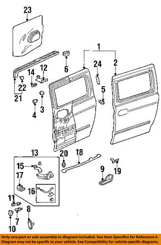 Honda oem 72518s0xa00 side loading door-stop bumper